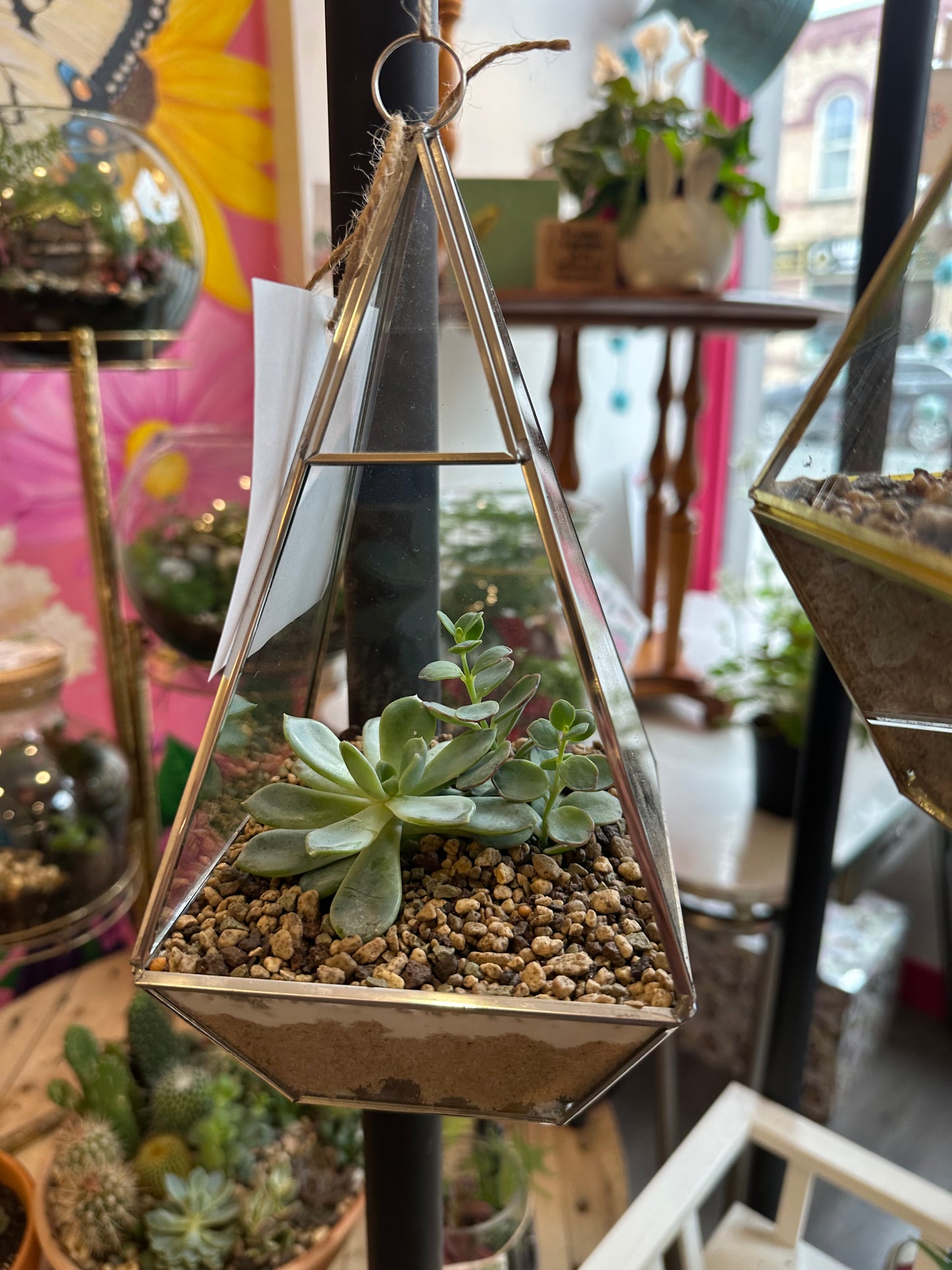 Geometric Metal planter