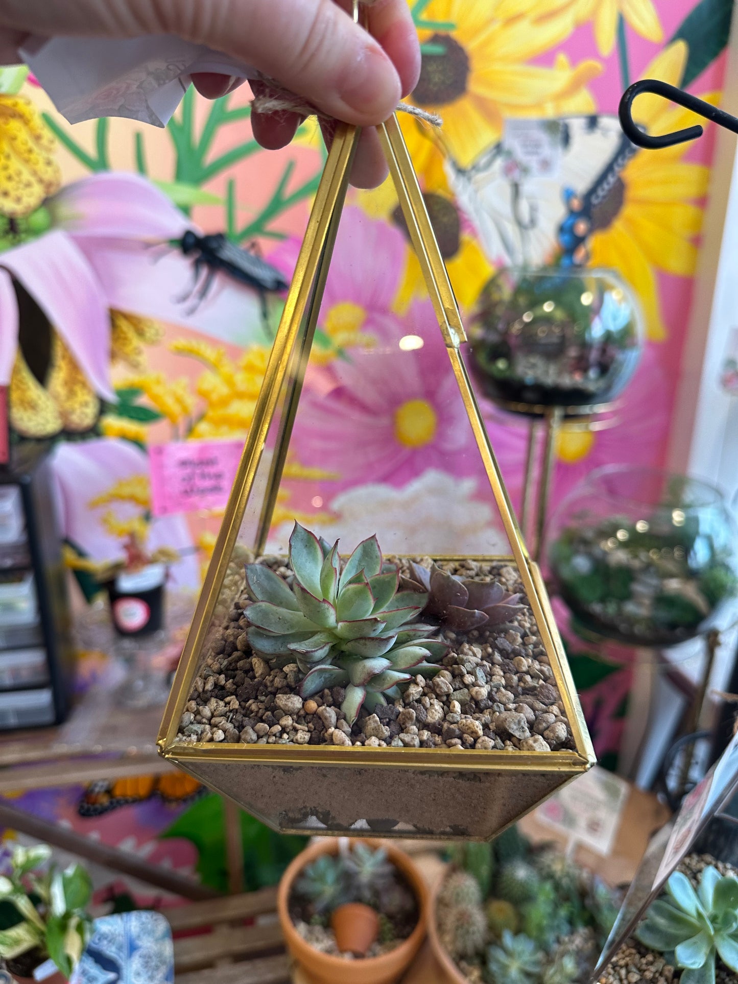 Geometric Metal planter