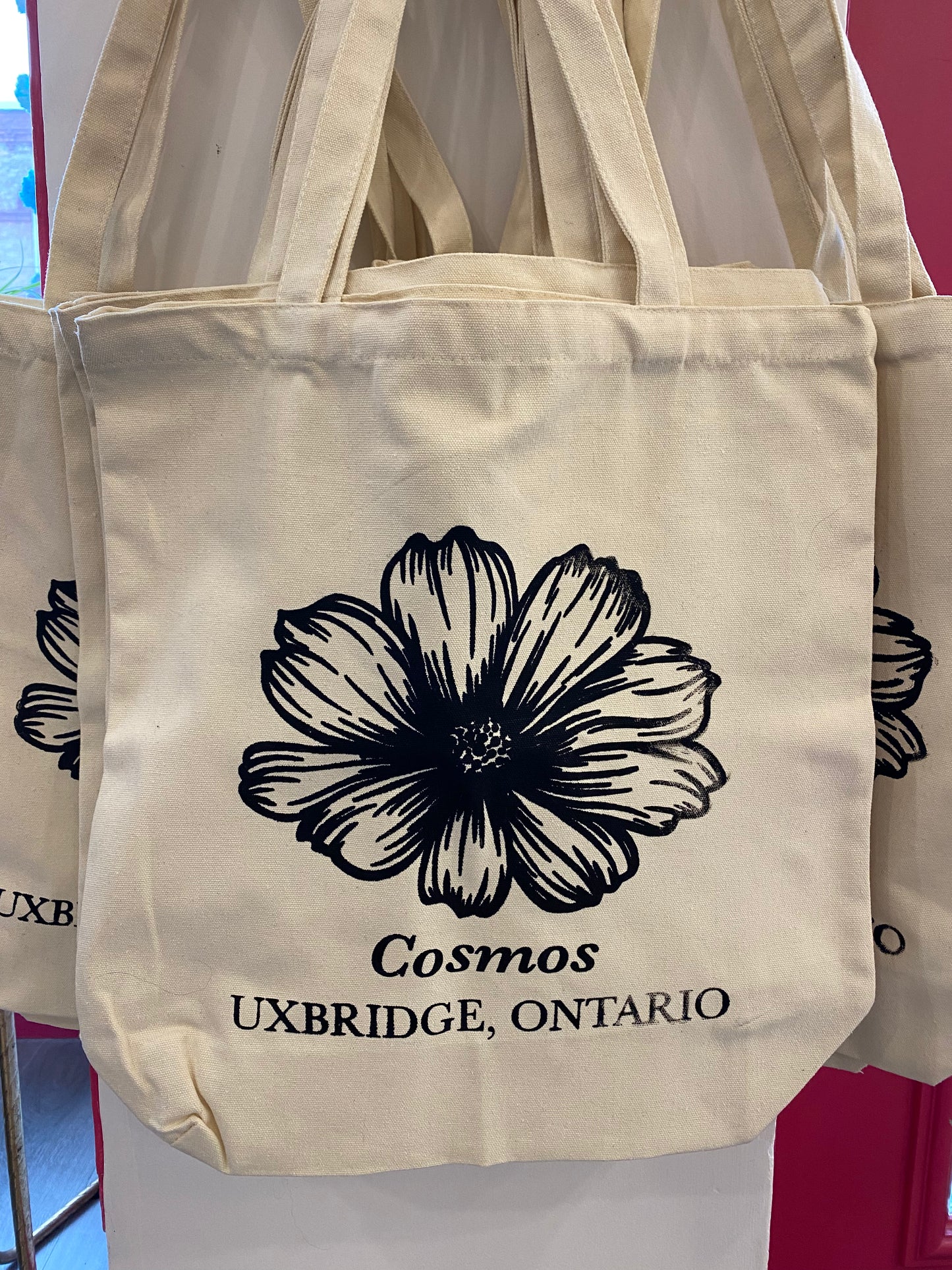 Cosmos Silkscreen Tote Bags