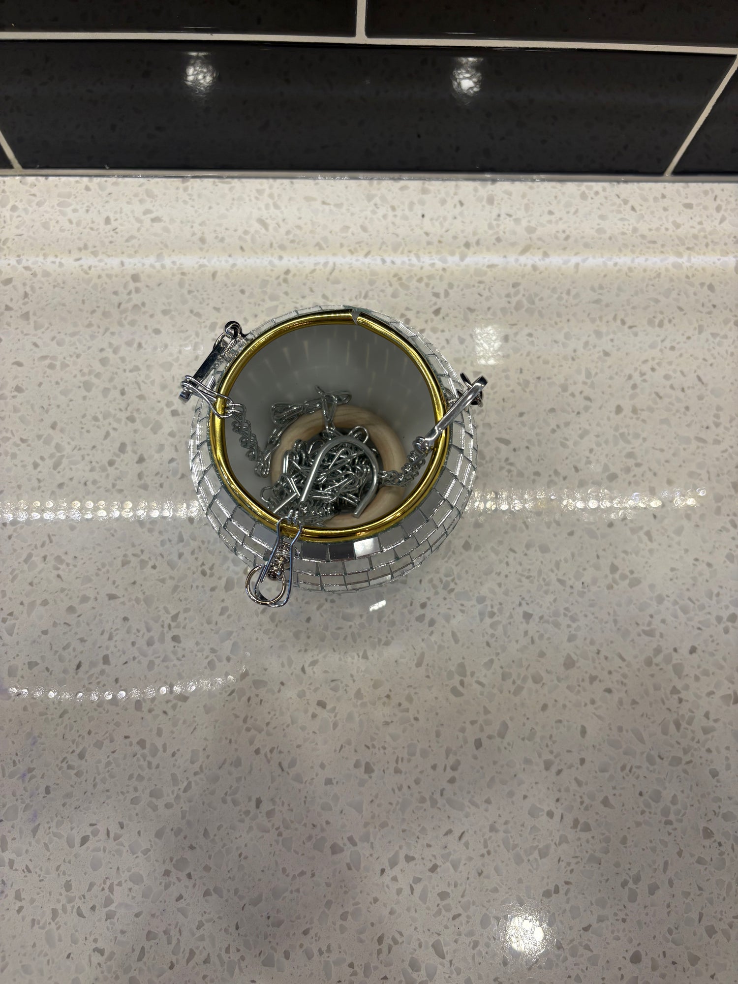Disco Ball Planter (small)