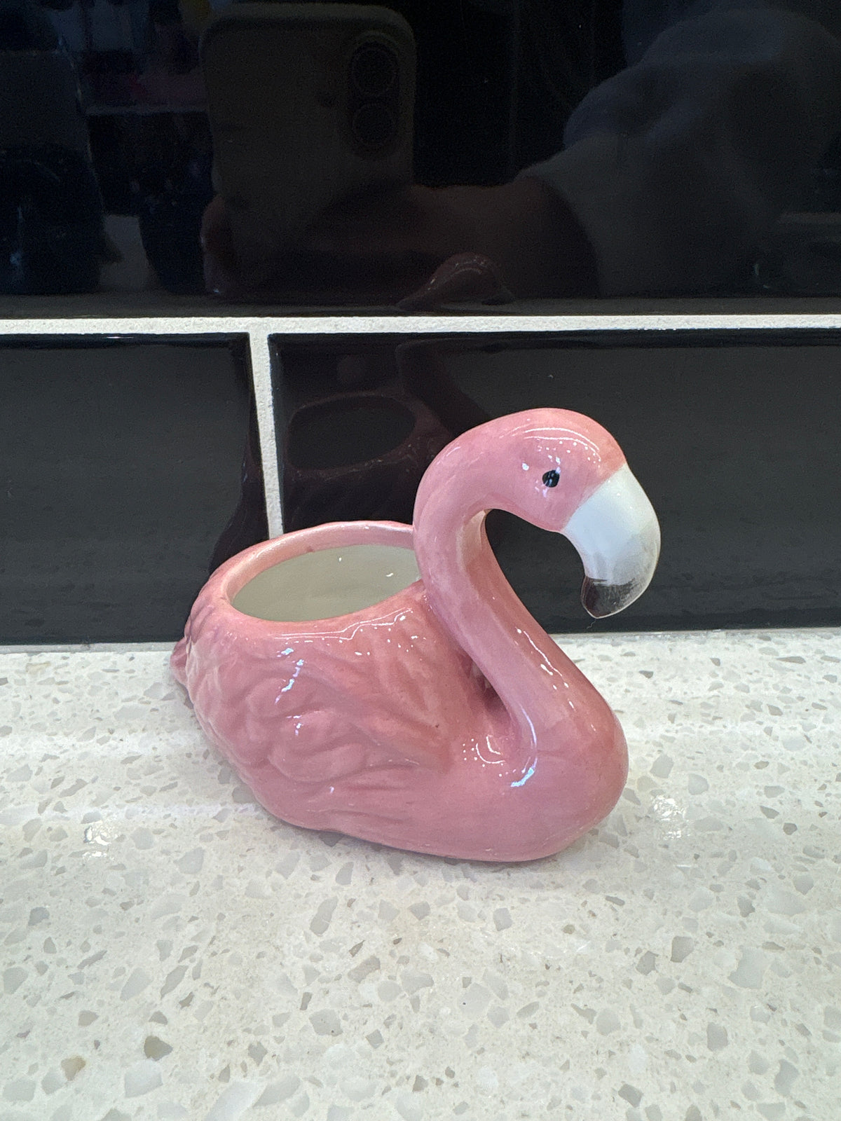 Small Flamingo Pot