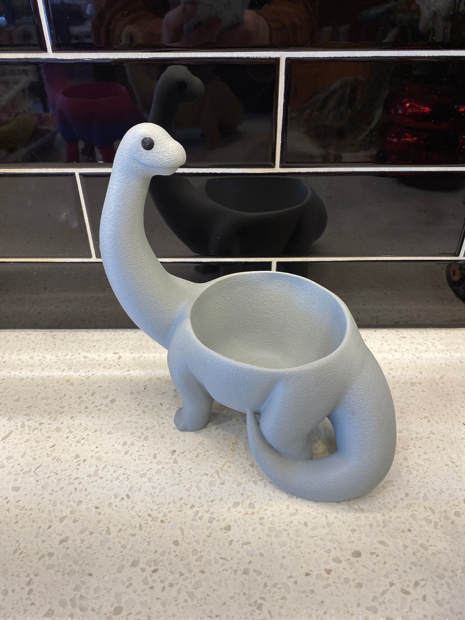 Ux 3D-Printed Long Neck Dinosaur Pot