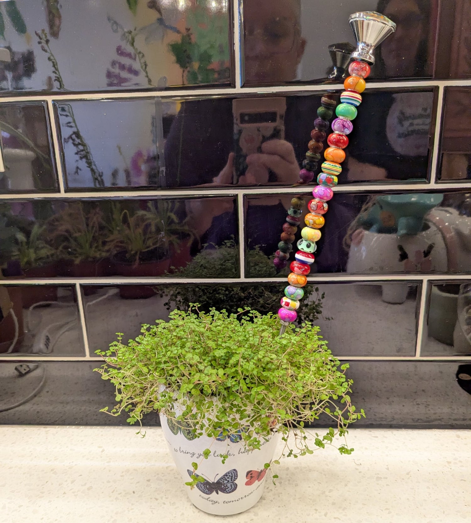 Beat the Winter Blahs: Mood Boosting Pot Decorating + Planting + Sparkle Stick