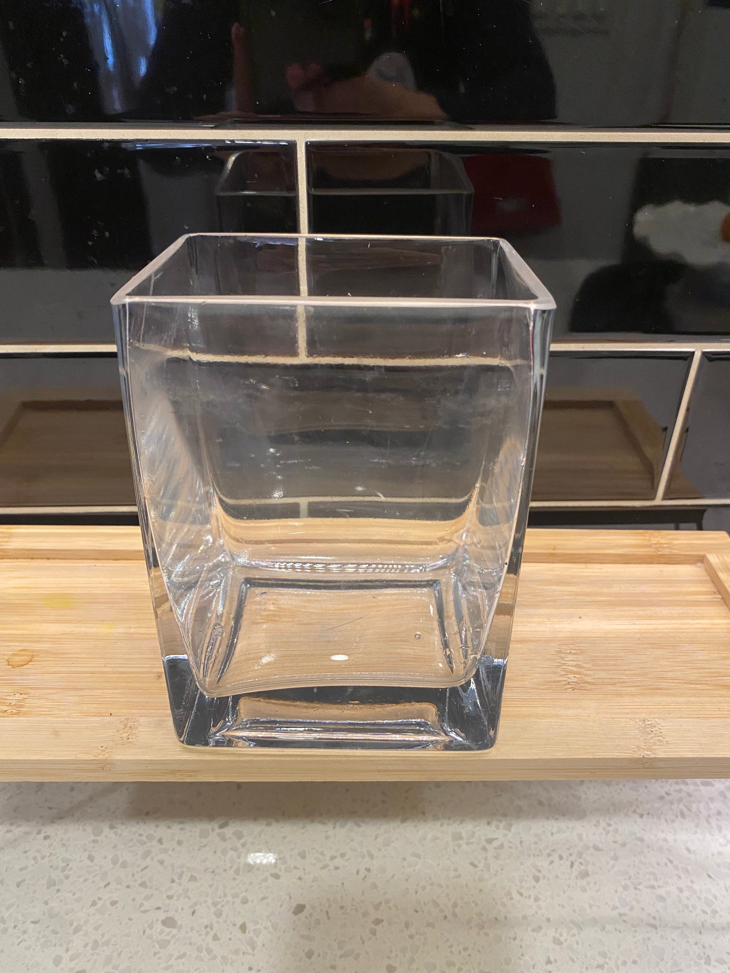 Medium Square Glass Pot