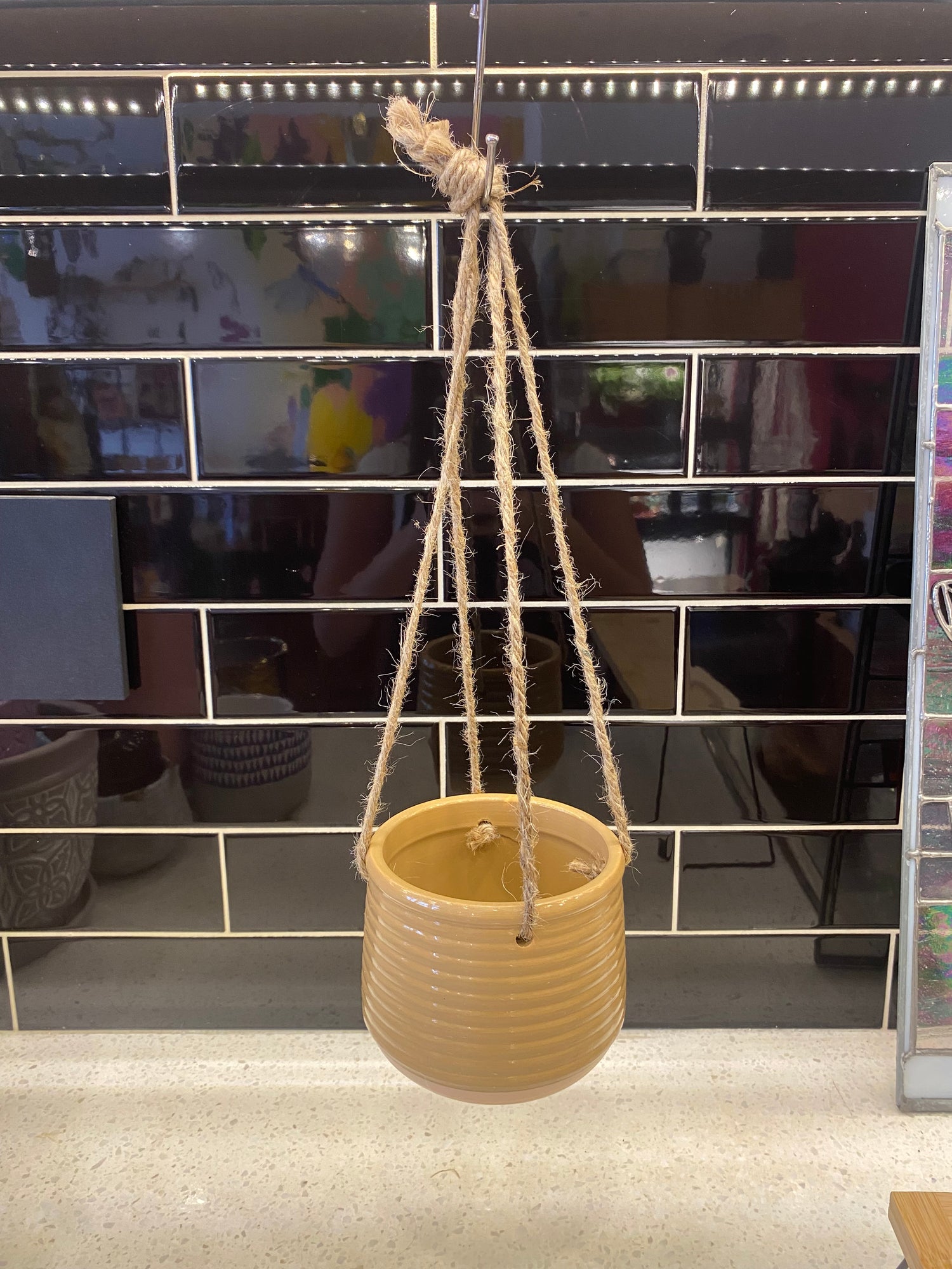 Medium Patterned Ceramic Hanging Pot