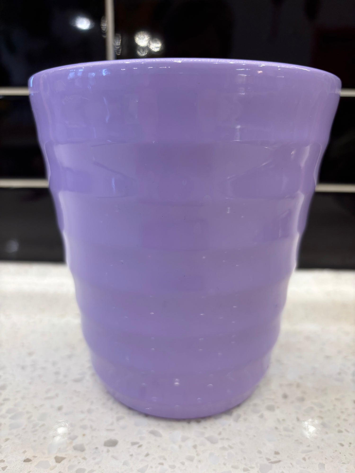 Medium Ripple Light Purple Pot