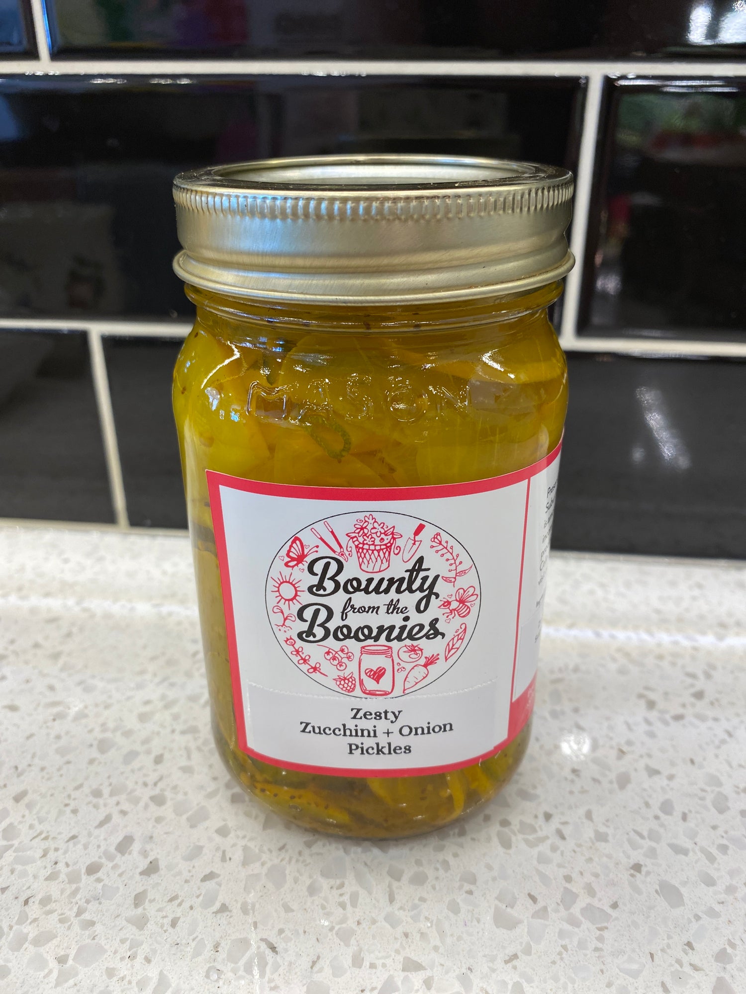 Zesty Zucchini + Onion Pickles