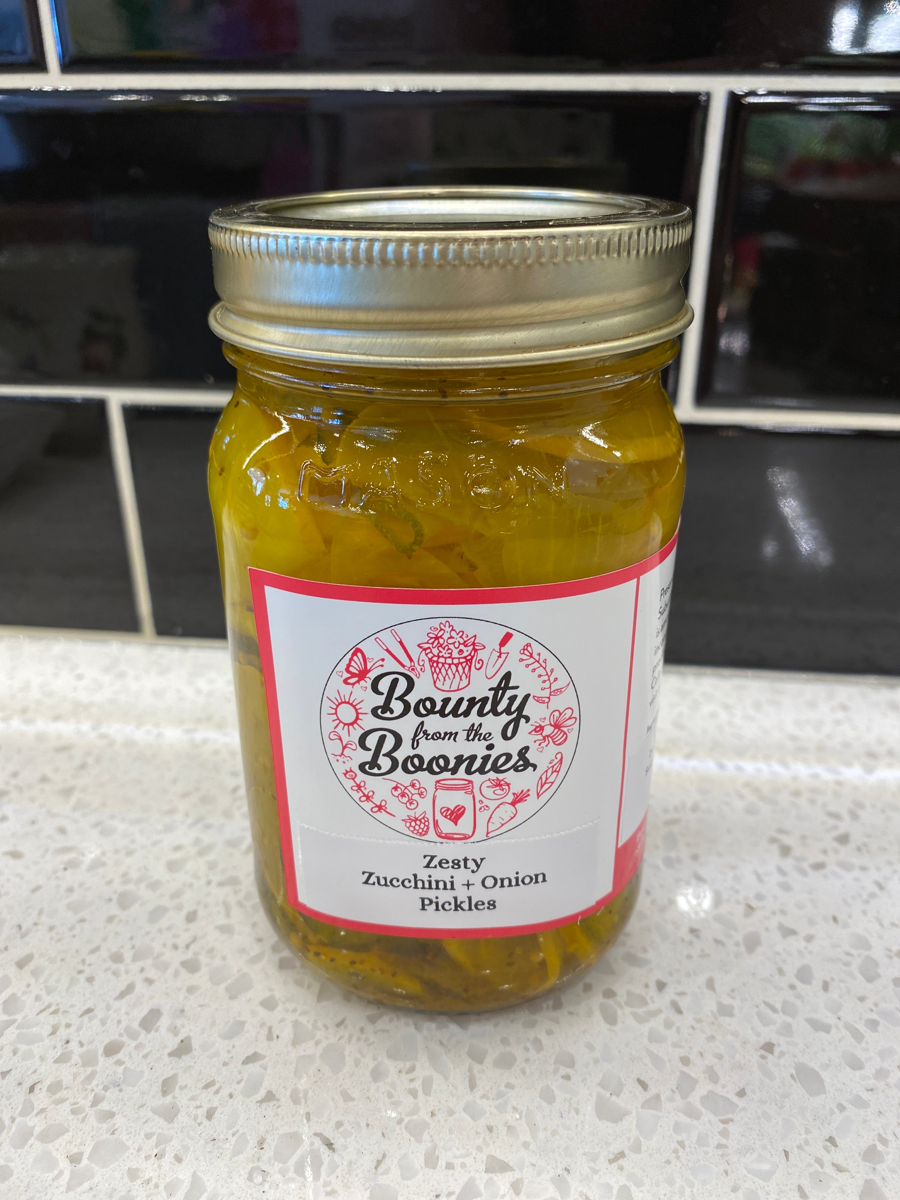 Zesty Zucchini + Onion Pickles