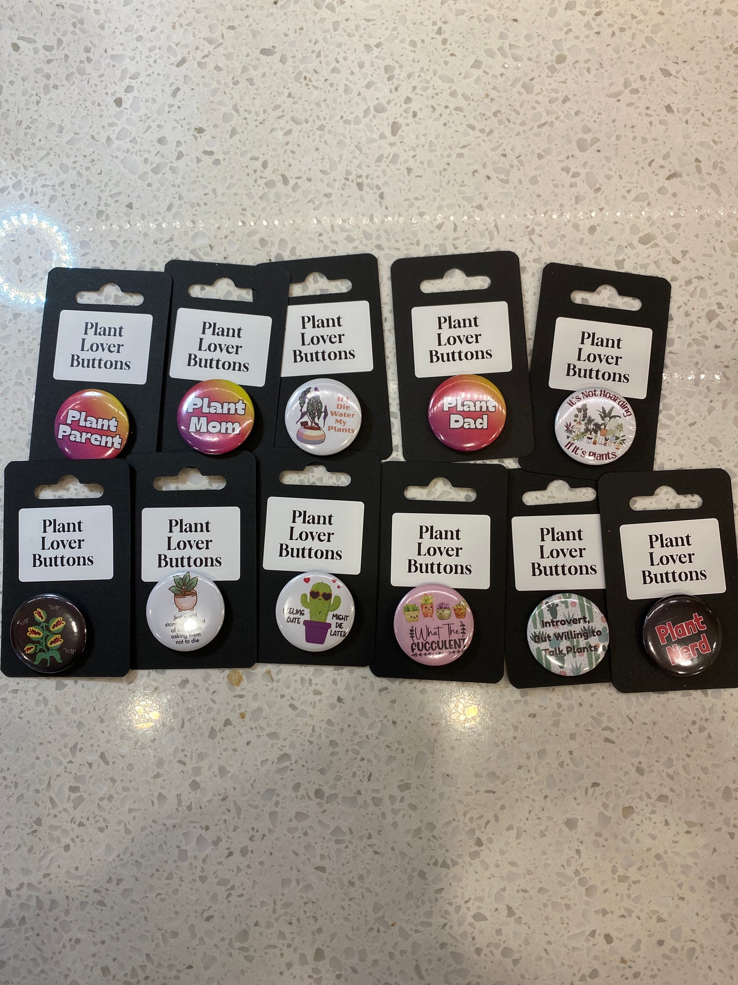 Plant Lover Buttons
