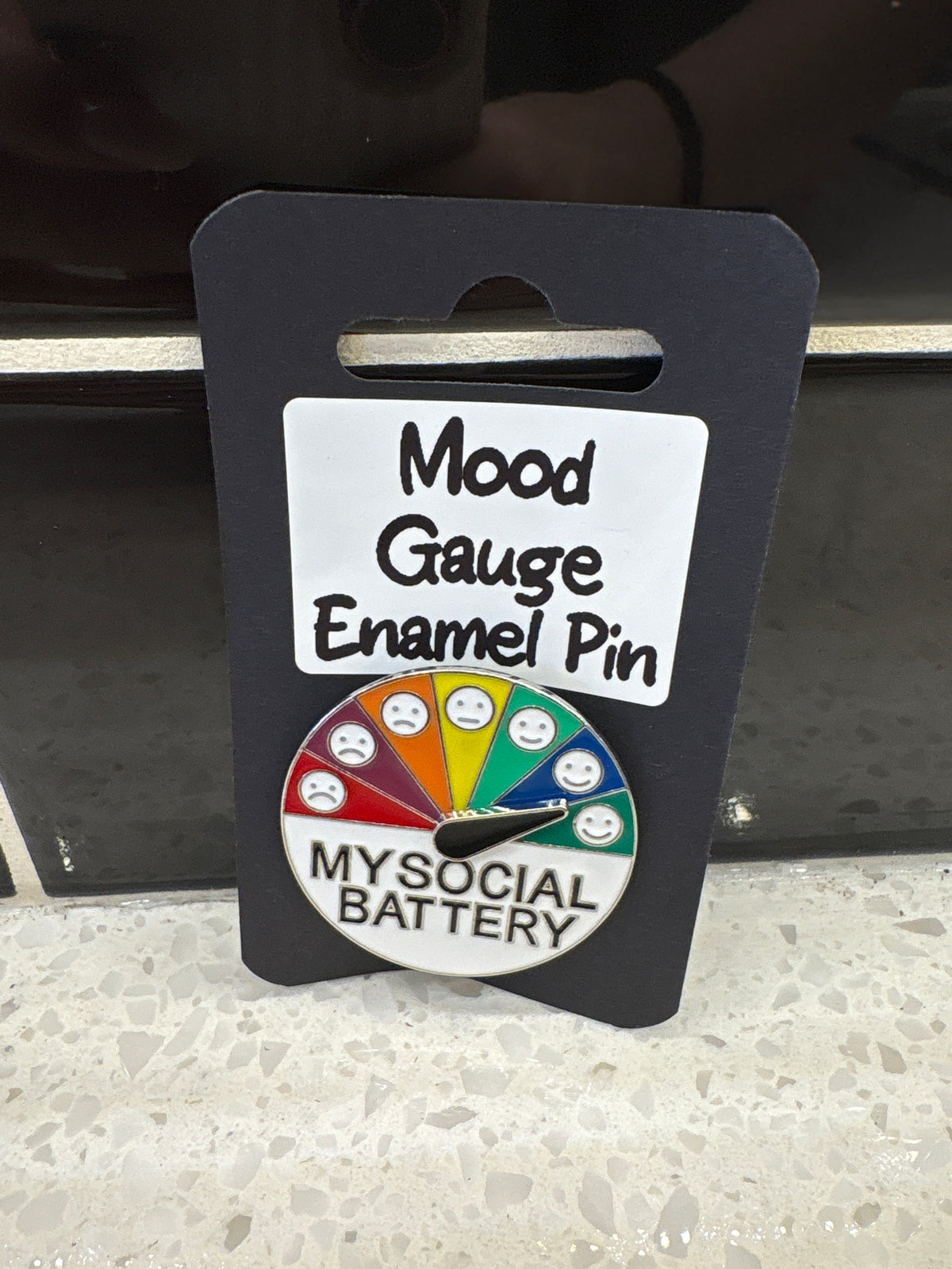 Mood Gauge Enamel Pin