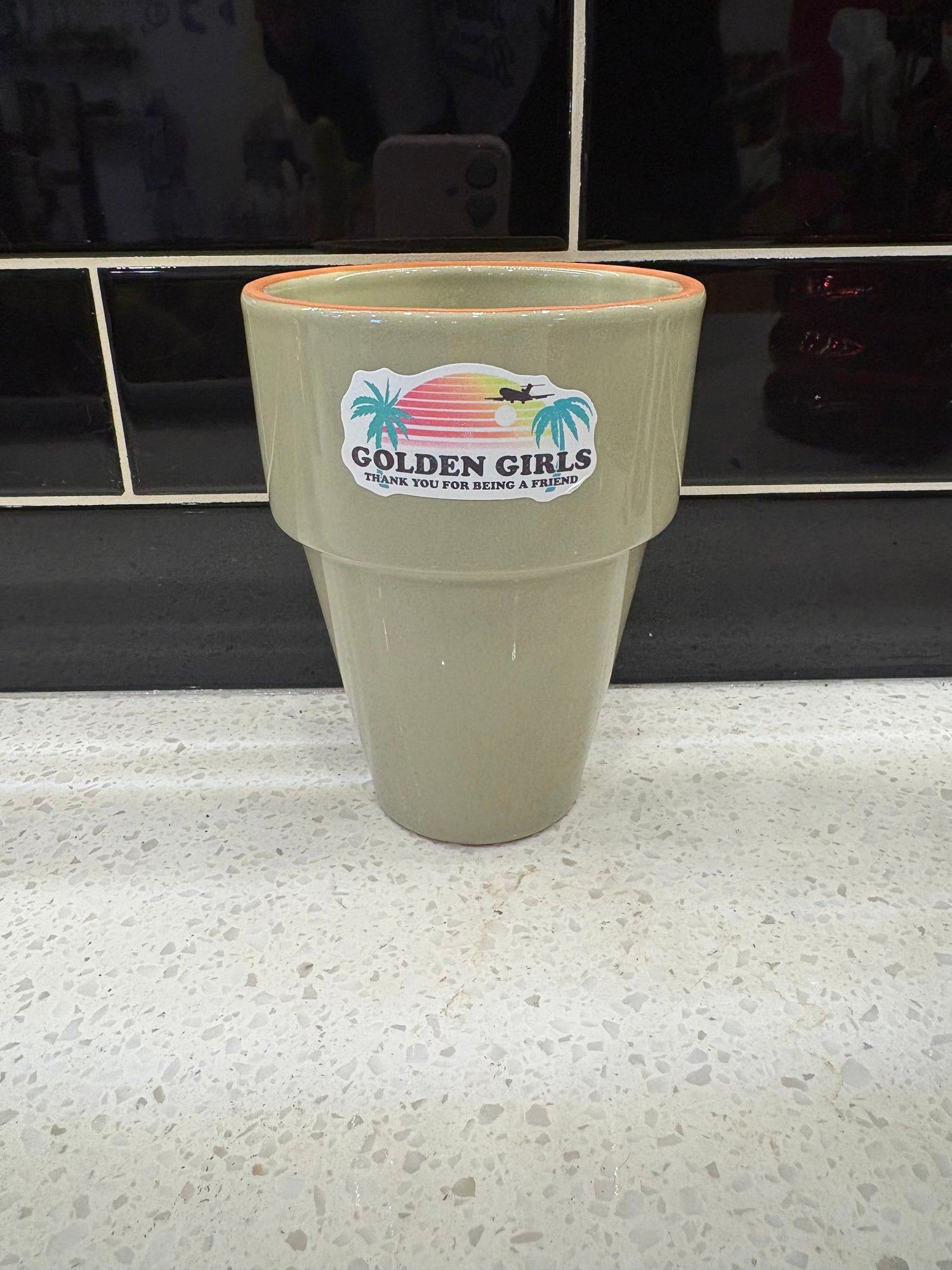 Medium Green Golden Girls Pot