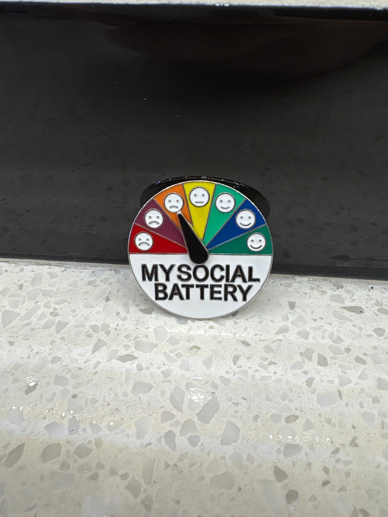 Mood Gauge Enamel Pin