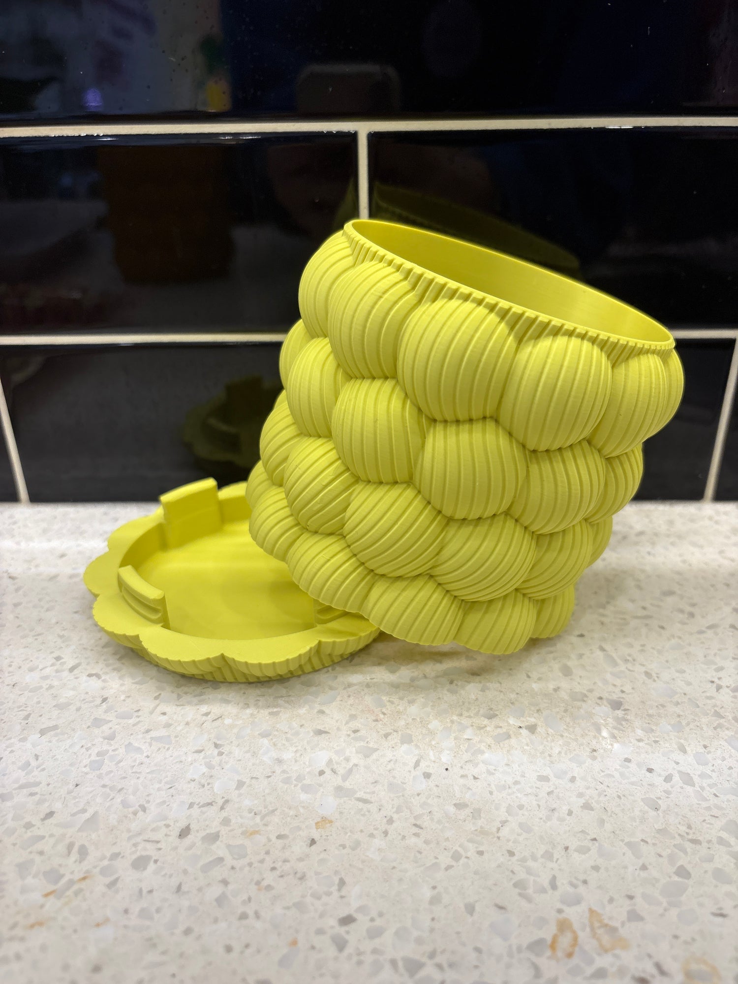 Ux 3D-Printed Bubble Planter - plastic w/drip tray