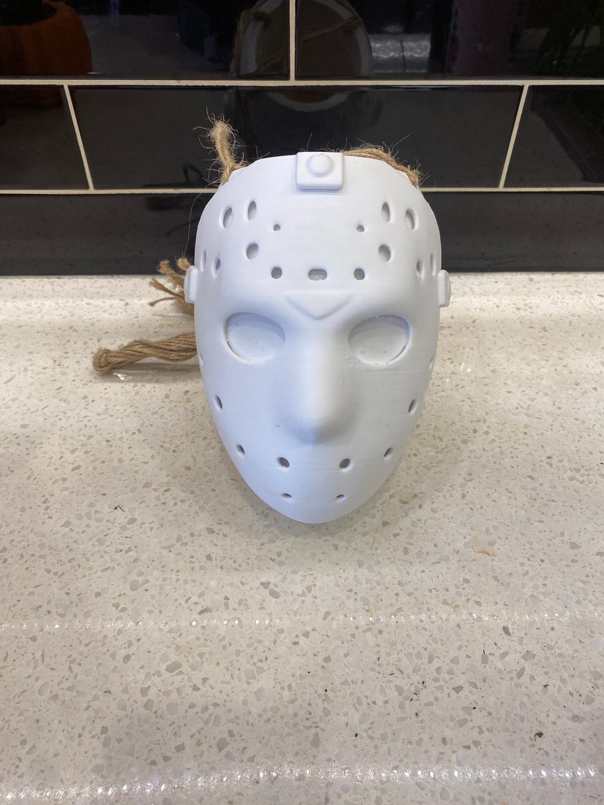 Ux 3D Printed Halloween Hockey Mask Pot