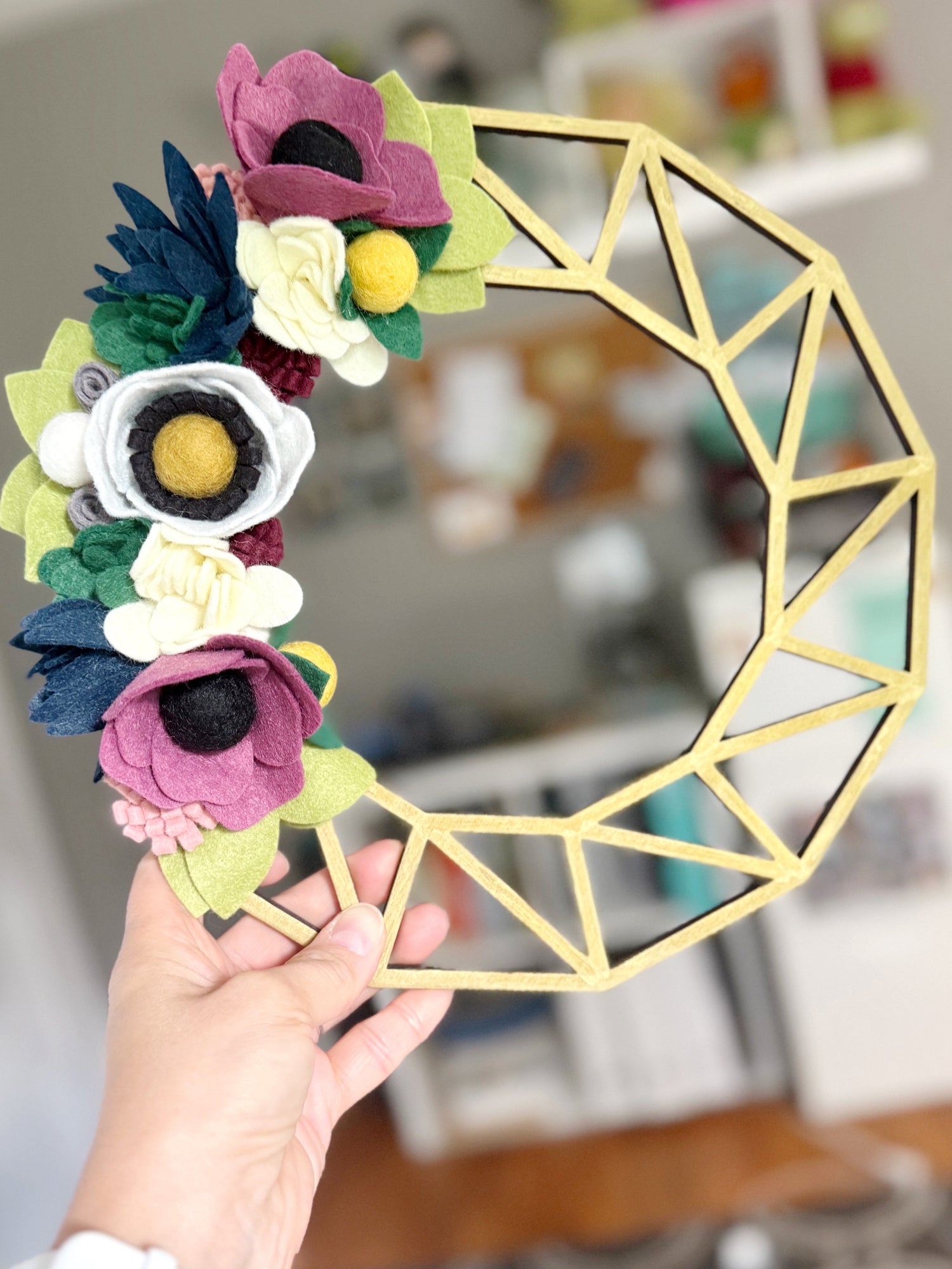 Felt Flower Wreath Workshop