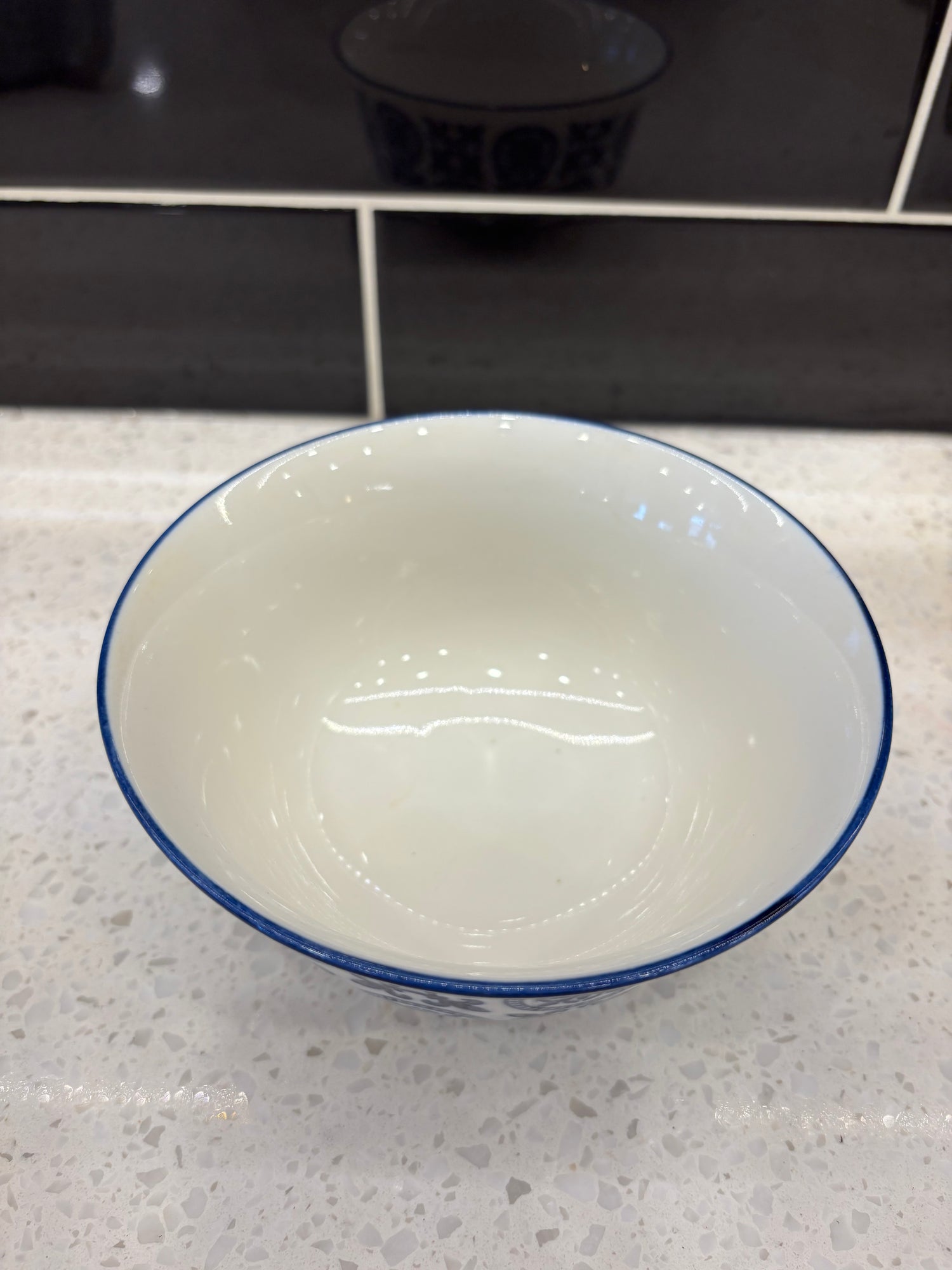 Blue & White Design Pot