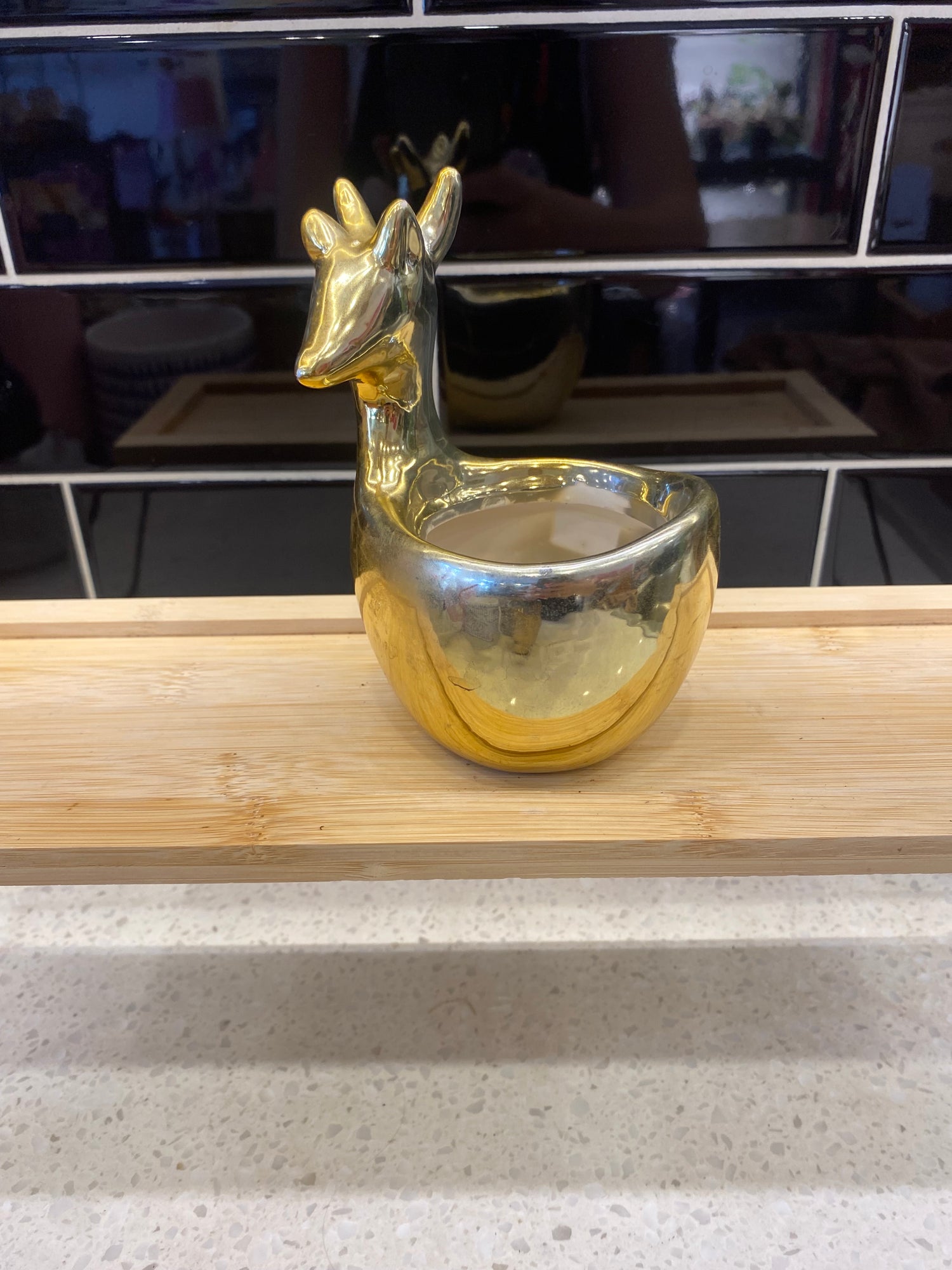 Small Gold Deer Pot