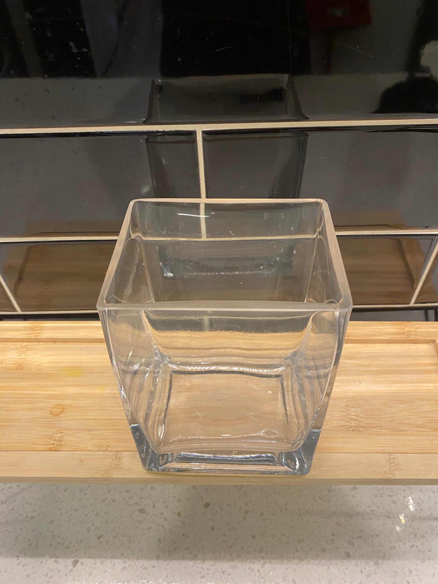 Medium Square Glass Pot