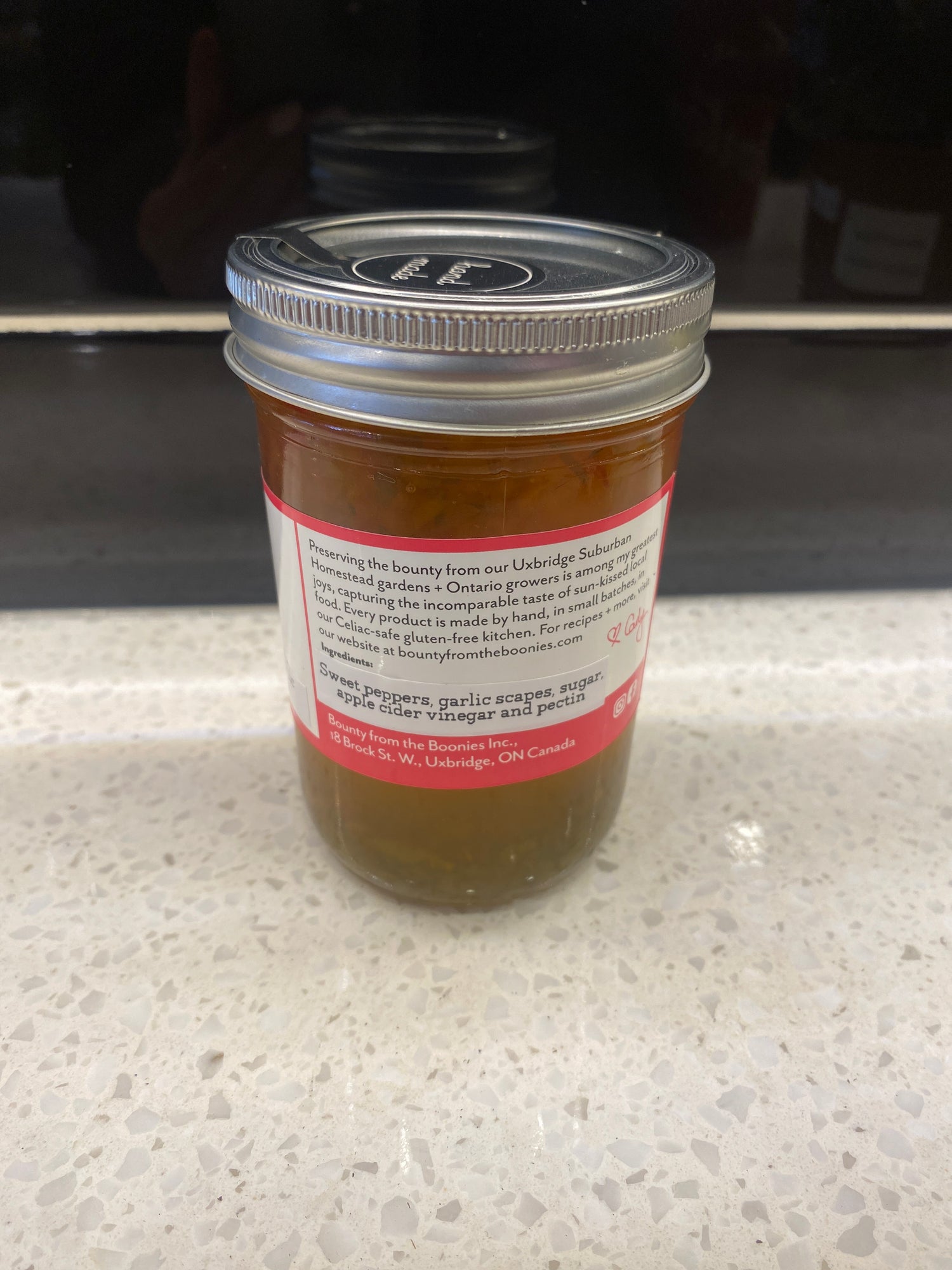 Sweet Pepper and Garlic Scape Jelly