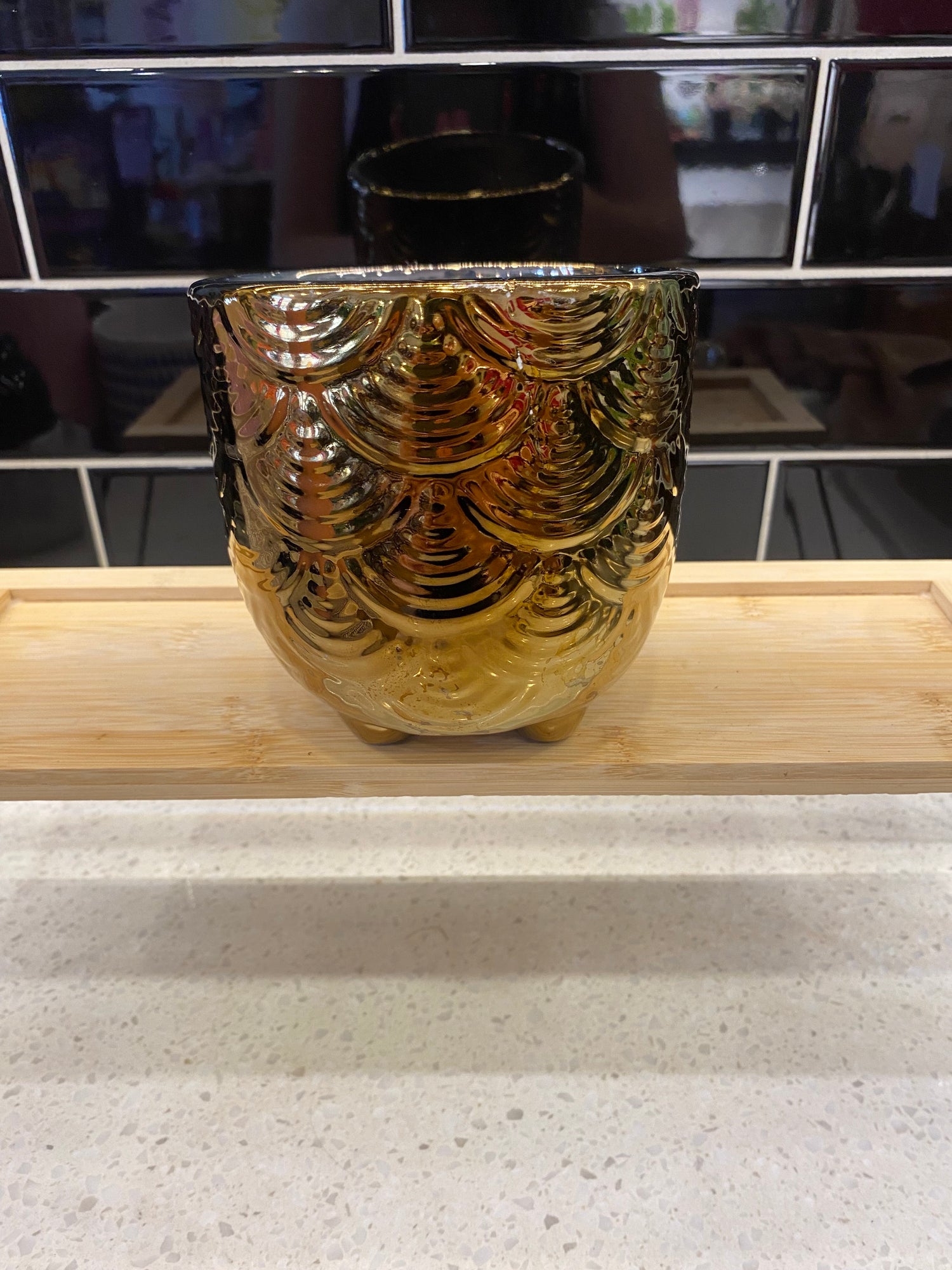 Gold Pot with Legs