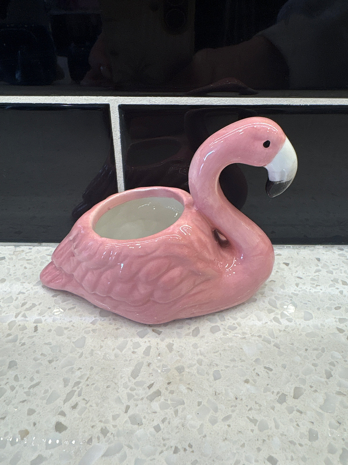 Small Flamingo Pot