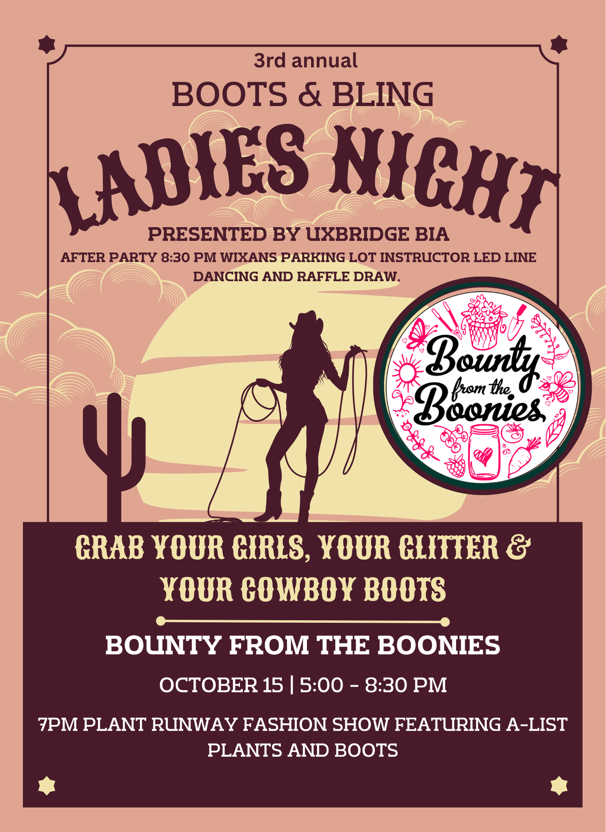 Ladies Night Boots + Bling - Plant Runway Show
