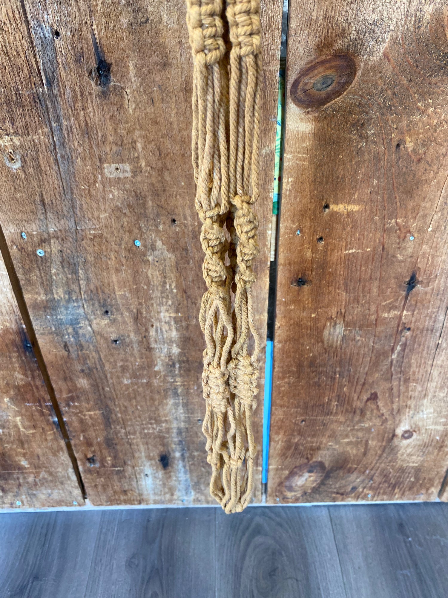 Short Brown Macrame