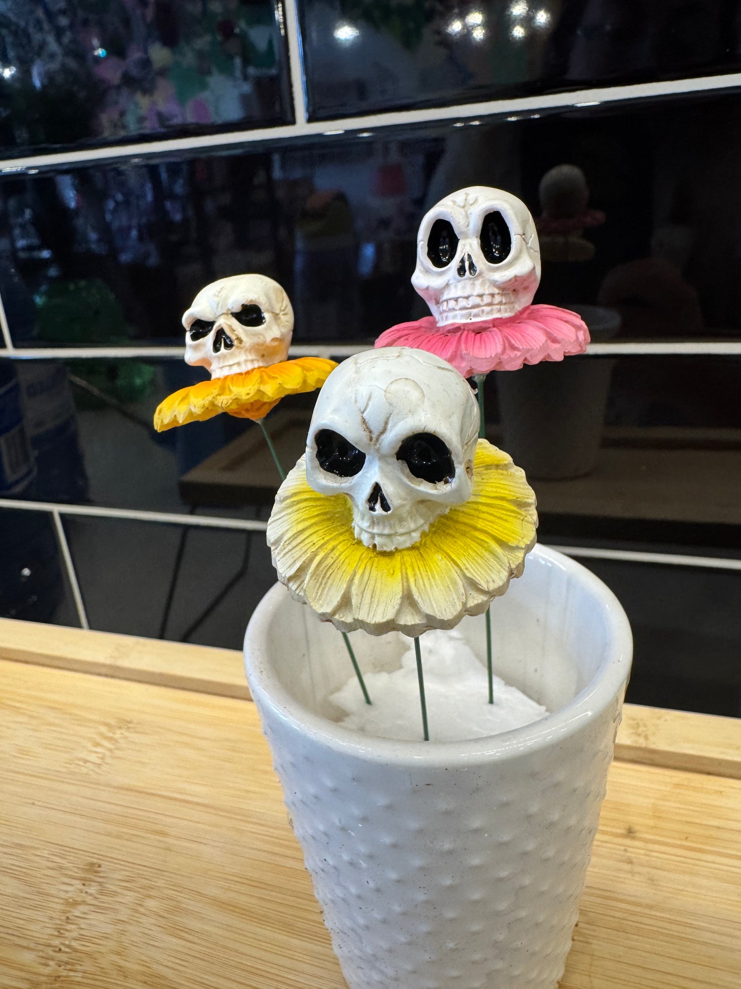 Skull Flower Stake