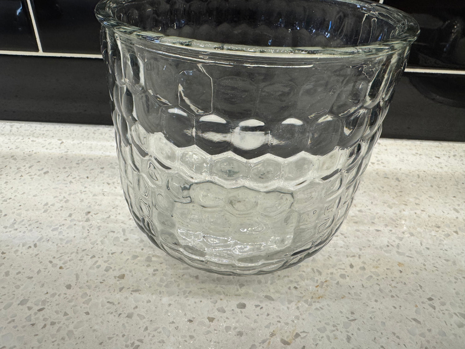 Medium Textured Glass Pot