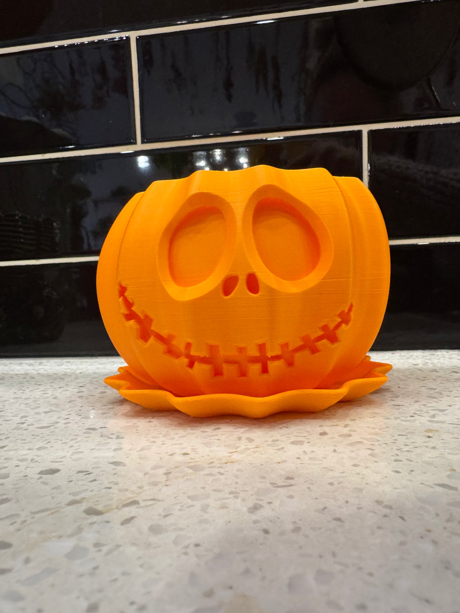 Ux 3D Printed Spooky Pumpkin Jack O Lantern