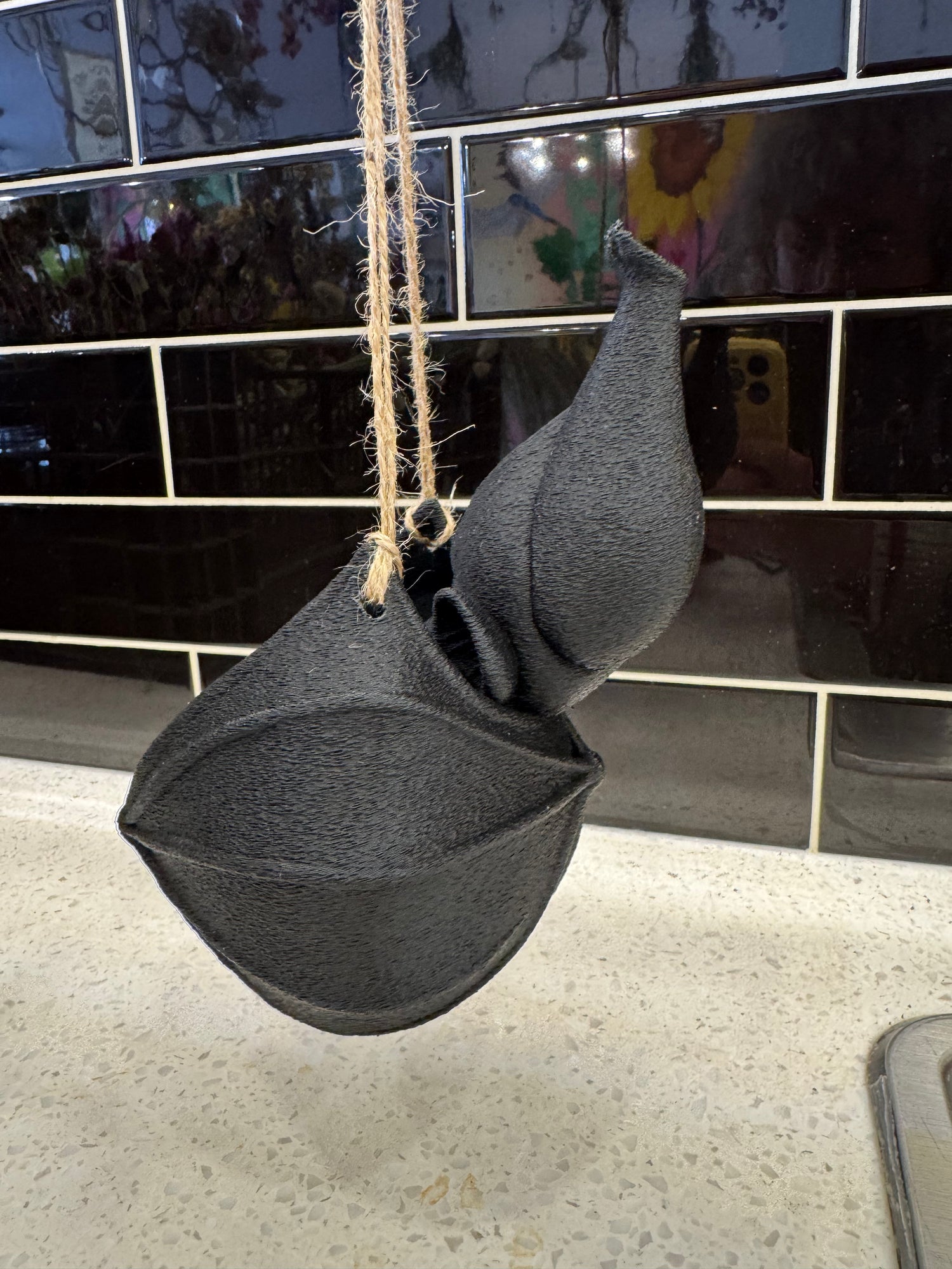 Ux 3D Printed Halloween Hanging Bat Pot