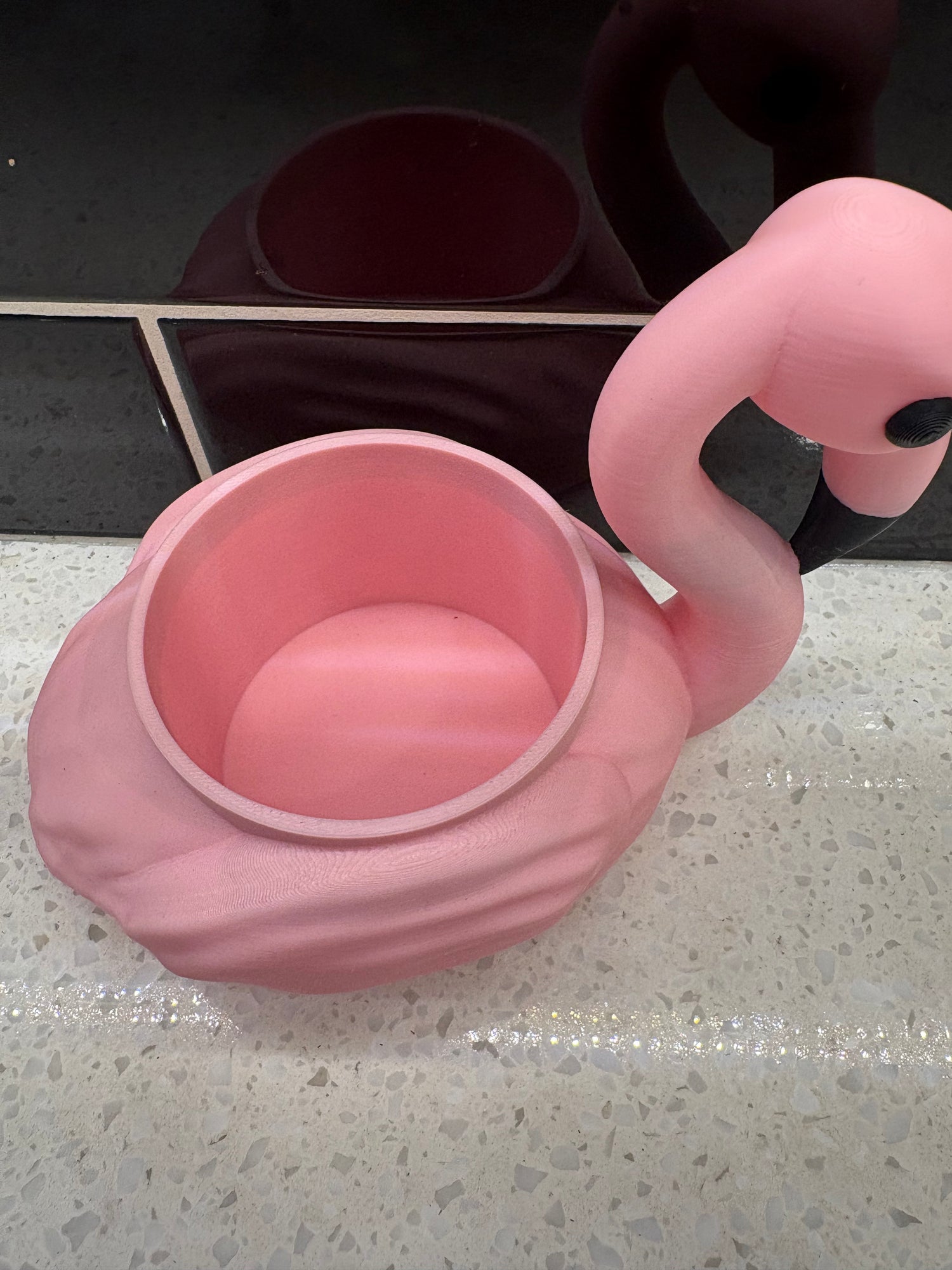 Ux 3D-Printed Flamingo