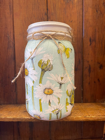 Upcycled Large Mason Jars