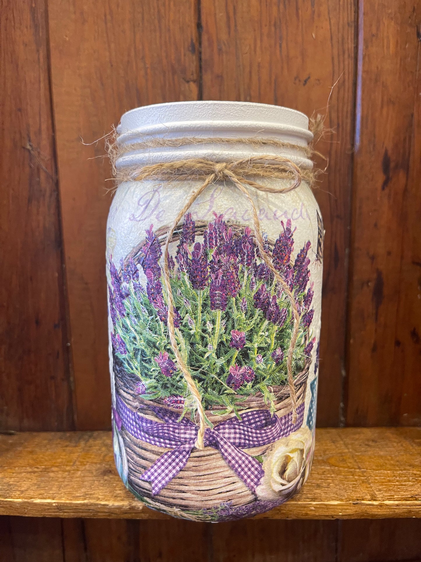 Upcycled Large Mason Jars