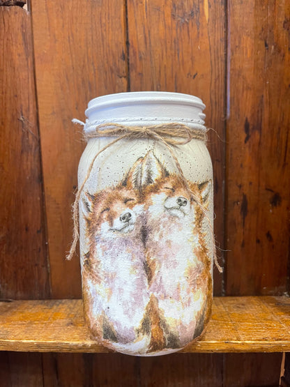 Upcycled Large Mason Jars