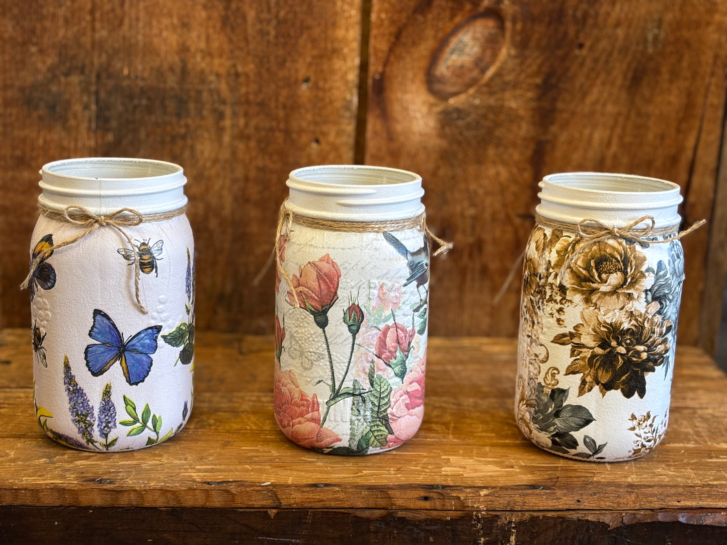 Upcycled Large Mason Jars