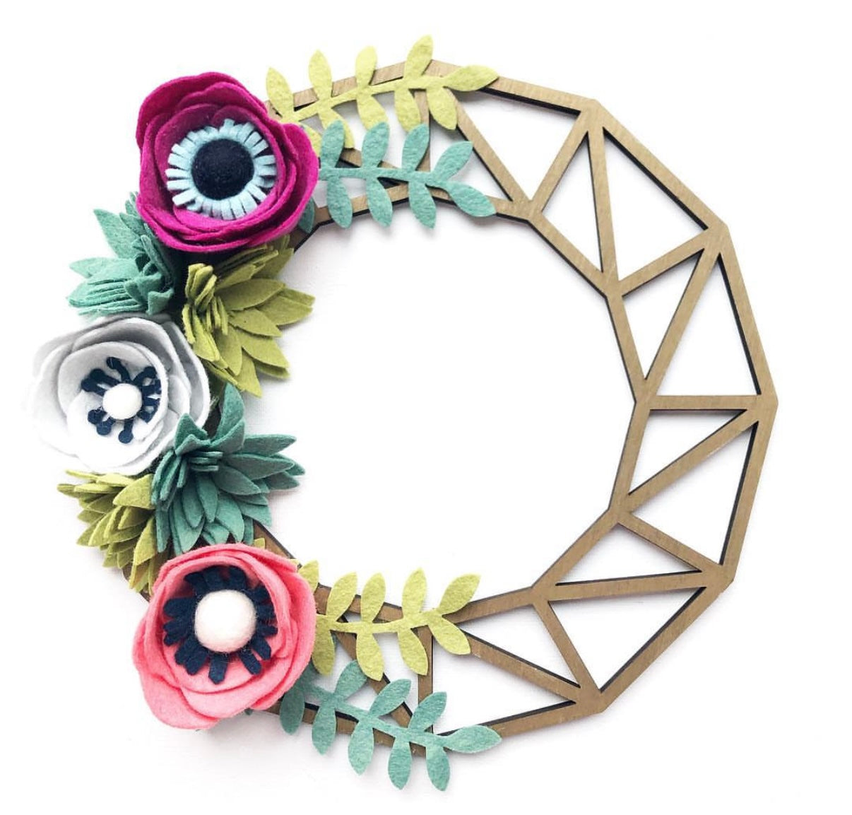 Felt Flower Wreath Workshop