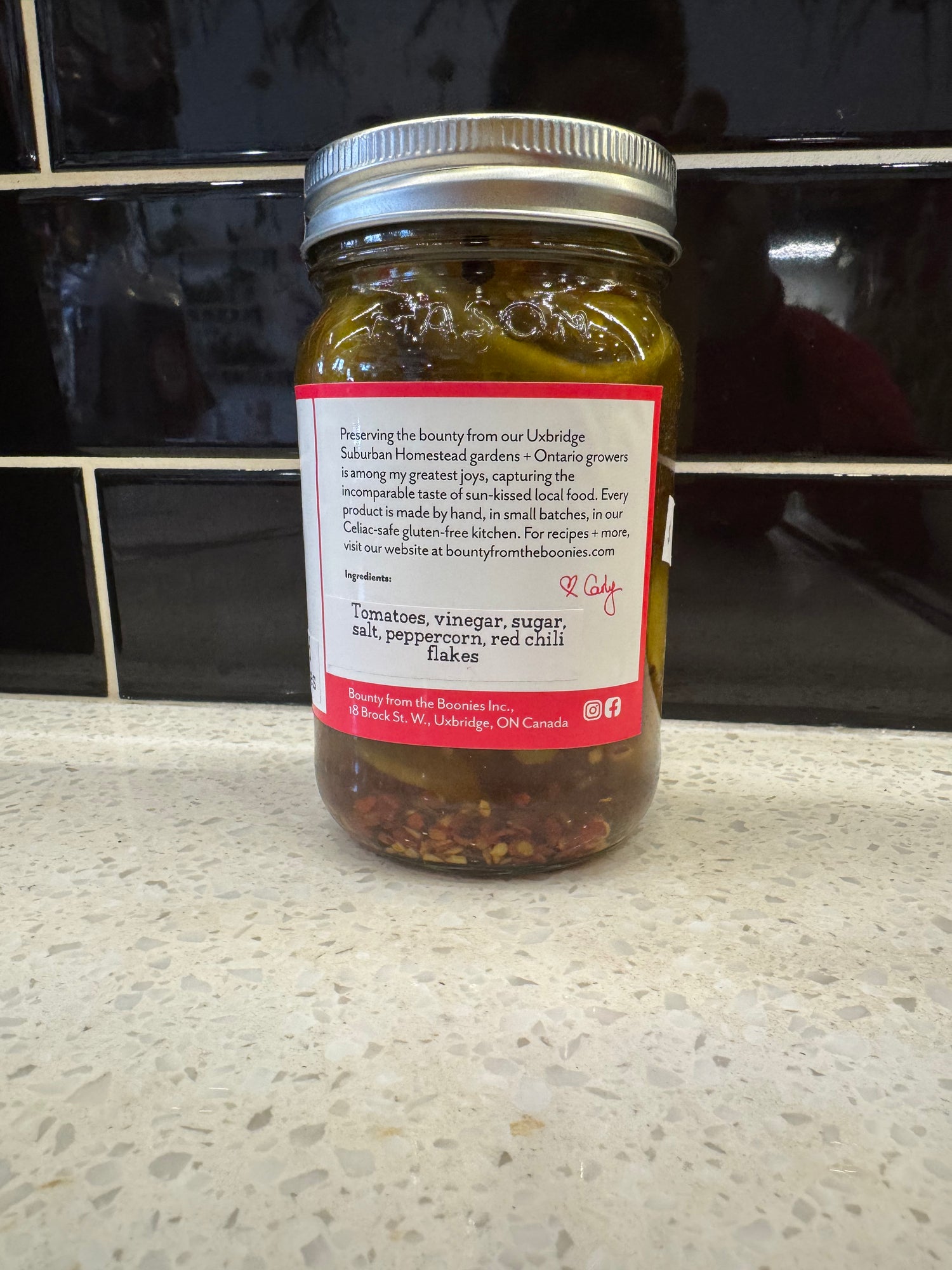 Spicy Pickled Green Tomatoes