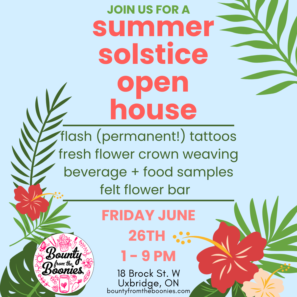 Summer Solstice Open House