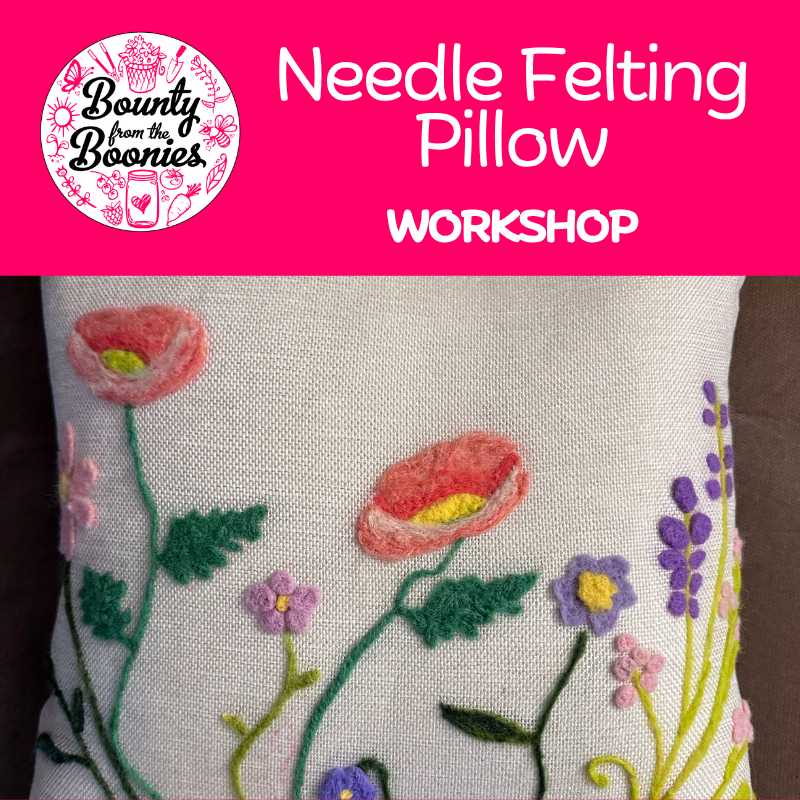 Needle Felting Pillow Workshop