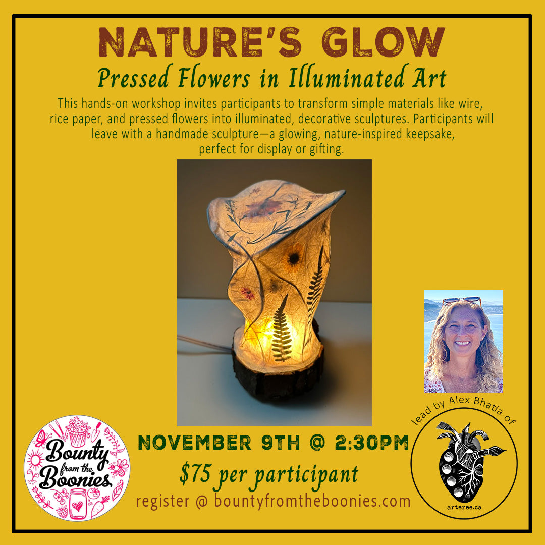 Nature's Glow: Pressed Flowers in Illuminated Art