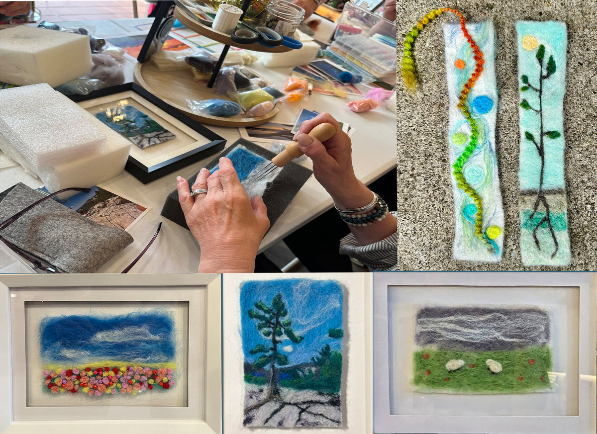 Needle Felting Landscape Workshop