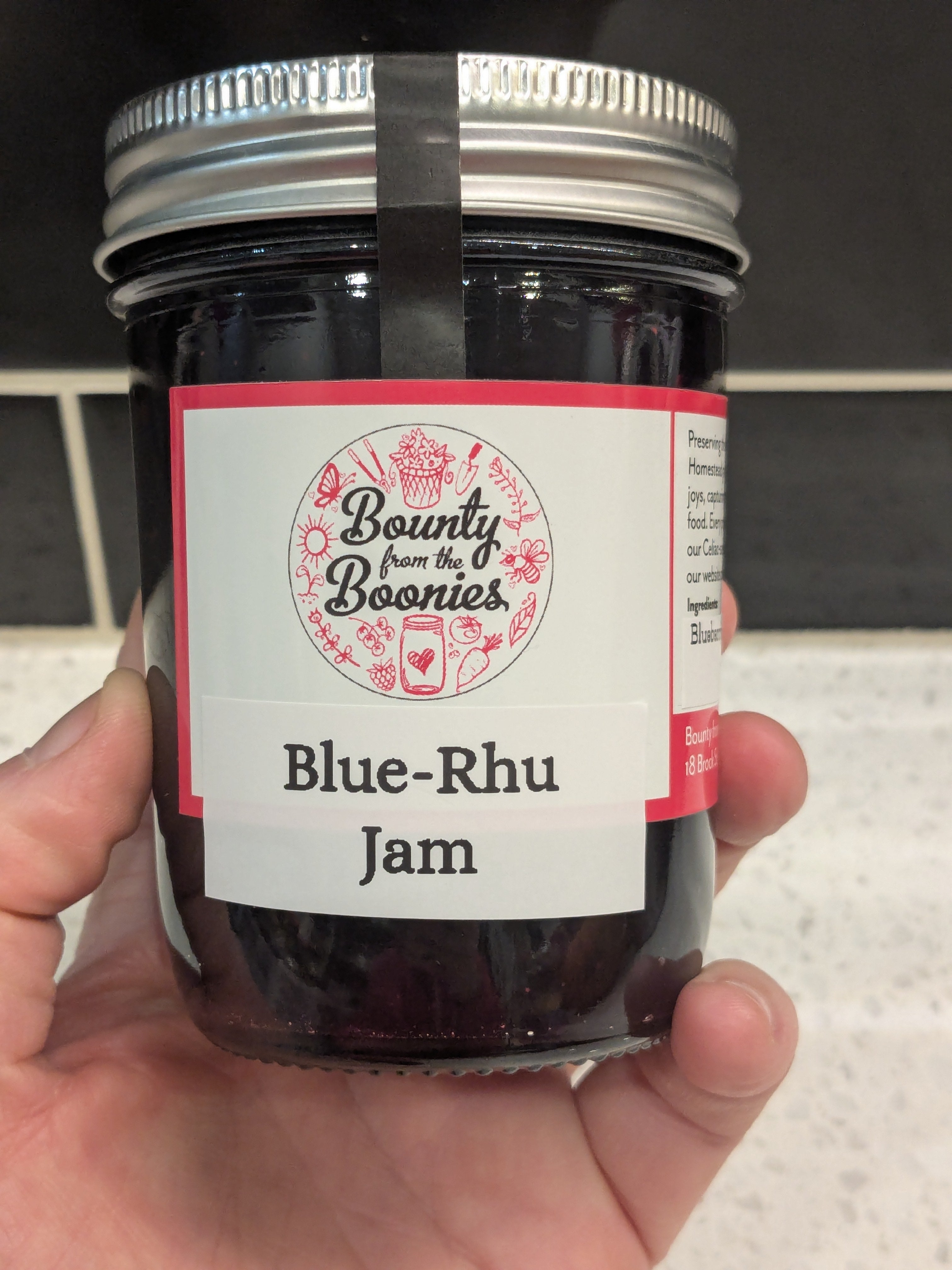Blue-Rhu Jam 250 ml