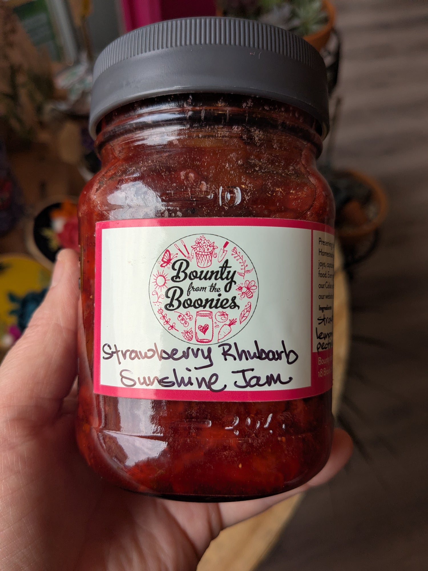 Strawberry Rhubarb Sunshine Jam 250 ml